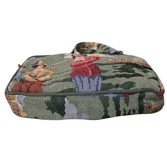 Vintage Embroidered Tapestry Golf Shoulder Bag - Picture 7 of 8